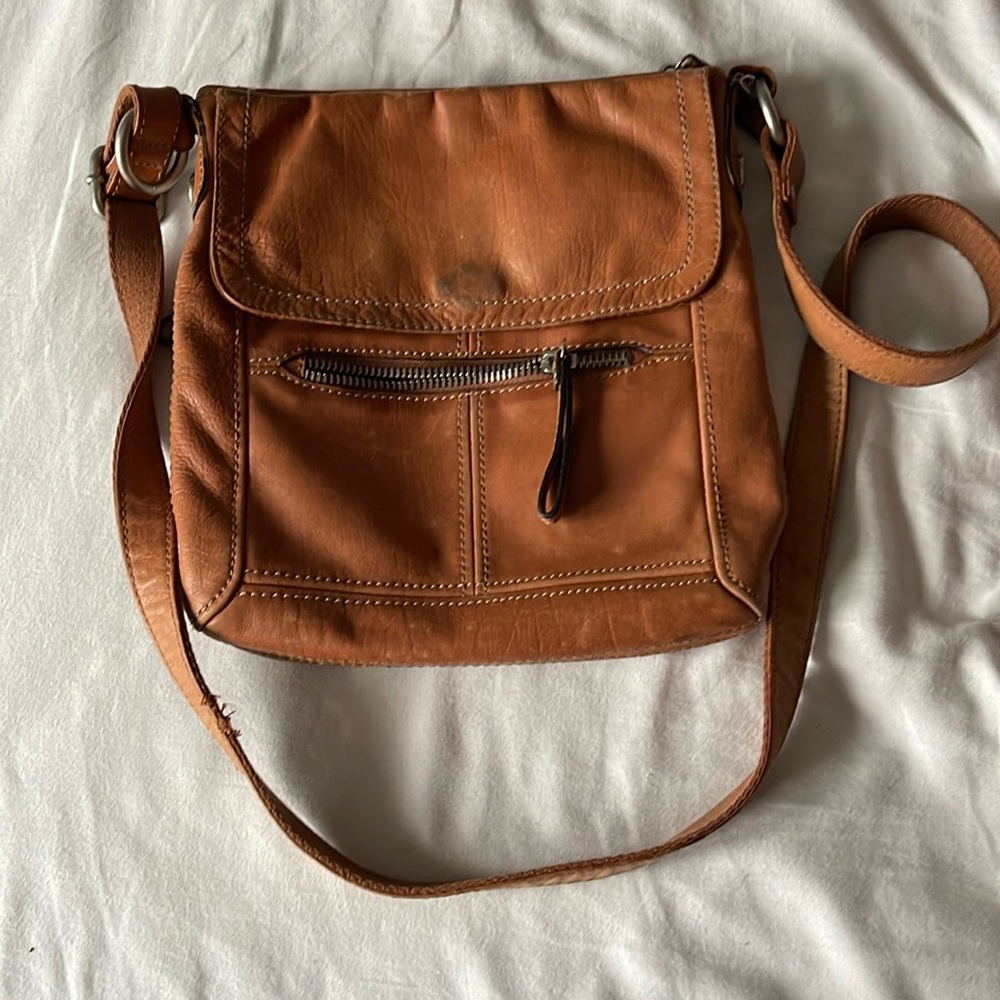 Fossil leather bag